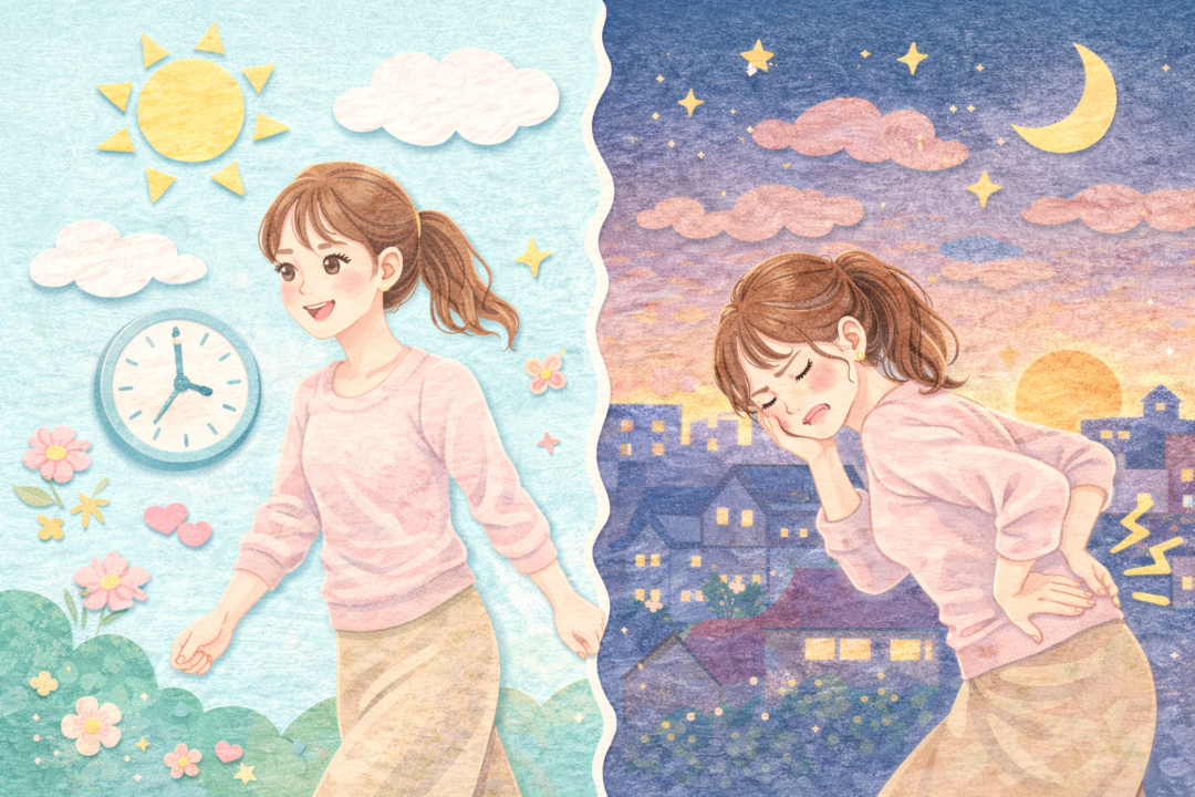 朝は大丈夫、夕方痛い腰…そのパターンは要注意