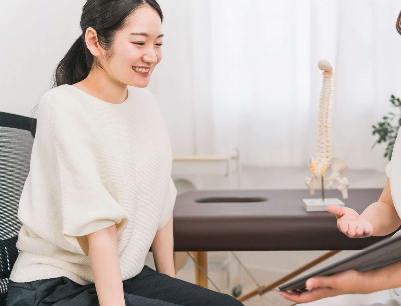 施術計画の説明・生活におけるアドバイス